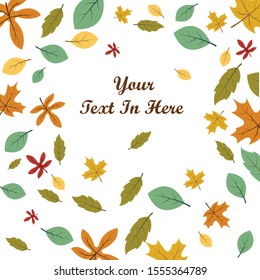 autumn background vector template ilustration