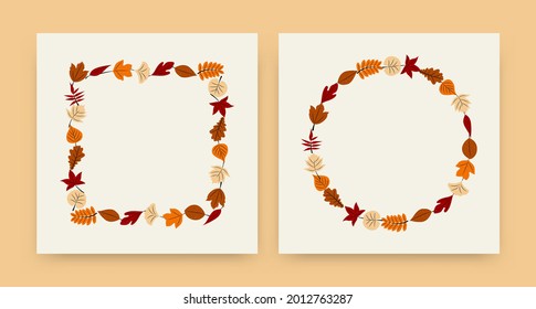 Fondo y fondo de otoño, ilustración vectorial de otoño, diseño gráfico de otoño