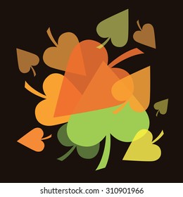 Autumn background in warm colors