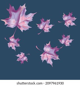 Fondo otoñal con hojas de cuña. Diseño de vectores tarjeta de bienvenida decorativa o fondo de diseño de invitación. Ilustración dibujada por mano