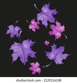 Fondo otoñal con hojas de cuña. Diseño de vectores tarjeta de bienvenida decorativa o fondo de diseño de invitación. Ilustración dibujada por mano