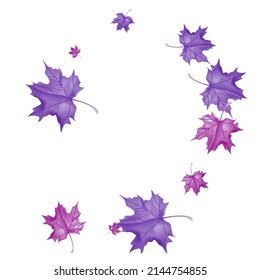 Autumn background with wedge leaves. Vector layout decorative greeting card or invitation design background. Hand drawn illustration
