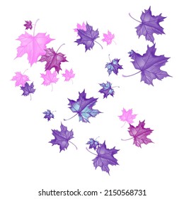 Fondo otoñal con hojas de cuña. Diseño de vectores tarjeta de bienvenida decorativa o fondo de diseño de invitación. Ilustración dibujada por mano
