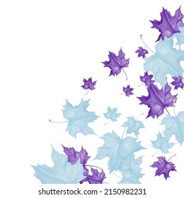 Herbsthintergrund mit Keilblättern. Vectorlayout dekorative Grußkarte oder Einladung Design Hintergrund. Handgezeichnete Illustration
