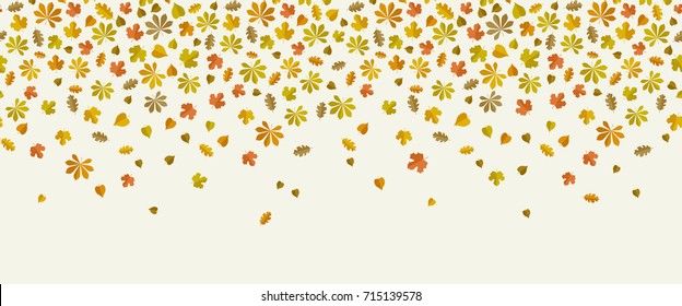 Autumn background with yellow leaf fall.