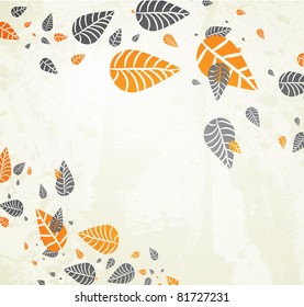 Autumn Background-Autumn Leaves Falling for your design