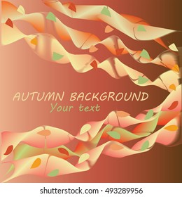 AUTUMN BACKGROUND.Dark red. Poster design, banner, presentation.