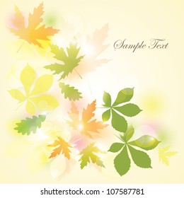 Autumn Background.Falling Leaves.