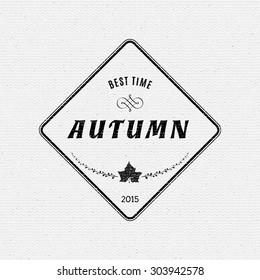Autumn badges logos and labels can be used to design packages of goods during autumn sales