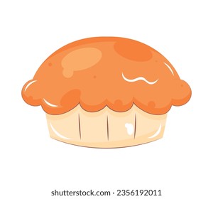 autumn baked pie vector isolated