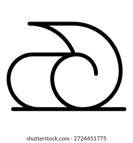 Vector de contorno de icono de paca de otoño. Paja de heno. Hierba de granja