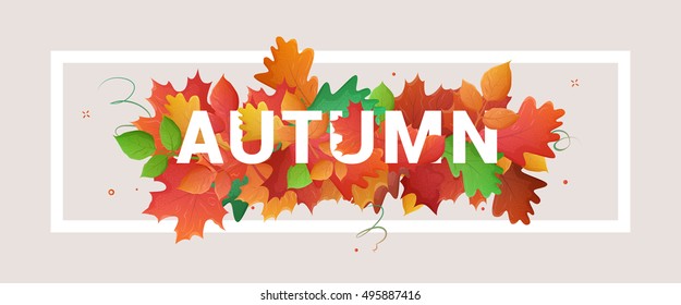 Autumn banner. 