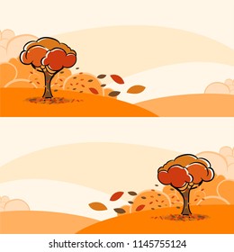 Autumn banner background