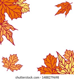 autumn banner banner background frame foliage
