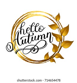 Autumn banner background with paper fall leaves. Autumn sale flyer. Vector illustration EPS10