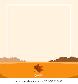 Autumn banner illustration vector