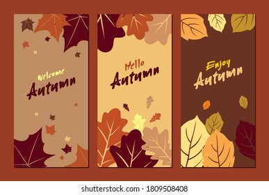 Autumn Banner Promotion Template Vector Eps 10