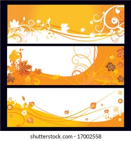 Autumn banners.