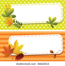 Autumn banners