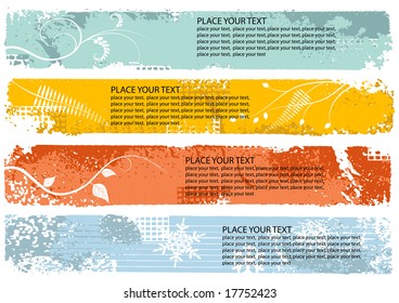 autumn banners - vector