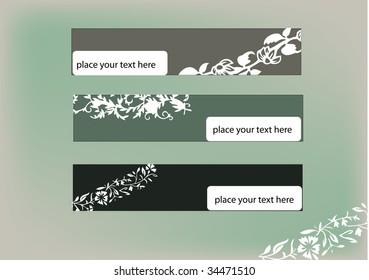autumn banners, vector
