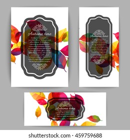 Autumn banners. Vector illustration