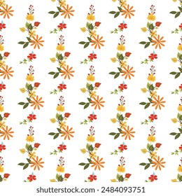 Autumn Beauties Seamless Vector Pattern Design