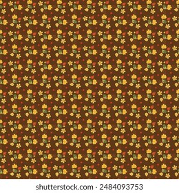 Autumn Beauties Seamless Vector Pattern Design