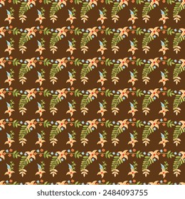 Autumn Beauties Seamless Vector Pattern Design