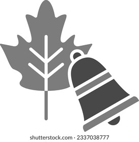 Autumn Bell vector icon. Can be used for printing, mobile and web applications.