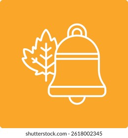 Autumn Bell vector icon. Can be used for printing, mobile and web applications.