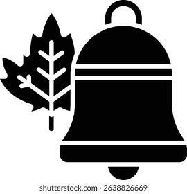 Autumn Bell vector icon. Can be used for printing, mobile and web applications.