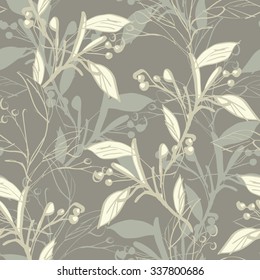 Autumn Berries Seamless Pattern