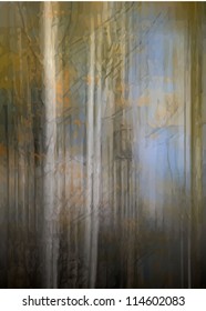 Autumn birch forest