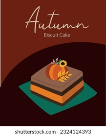 Autumn Biscuit Cake with Pumpkin