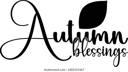 Autumn blessings eps ready file

