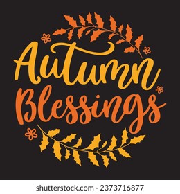 Autumn blessings - fall design