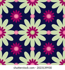 Autumn Blooming flowers designSummer meadow seamless pattern. Plant background A lot of different flowers. Liberty style millefleurs. Trendy floral design
Creative style. Print card, cloth, clothing