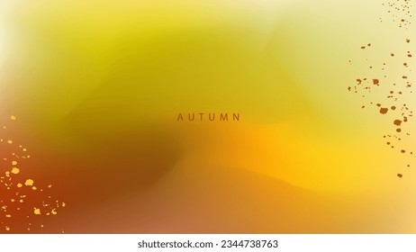 Autumn blurred background. Graphic template for Fall season creative graphic design. Vector illustration.
