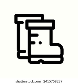 autumn, boots icon, isolated icon in light background, perfect for website, blog, logo, graphic design, social media, UI, mobile app