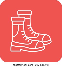 Autumn Boots vector icon. Can be used for printing, mobile and web applications.
