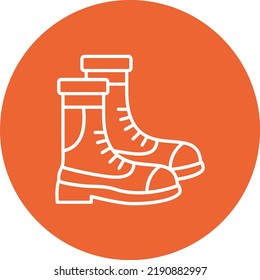 Autumn Boots vector icon. Can be used for printing, mobile and web applications.