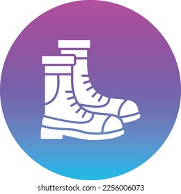 Autumn Boots vector icon. Can be used for printing, mobile and web applications.