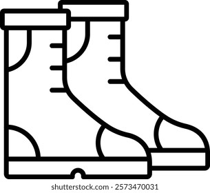 Autumn Boots vector icon. Can be used for printing, mobile and web applications.