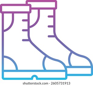 Autumn Boots vector icon. Can be used for printing, mobile and web applications.