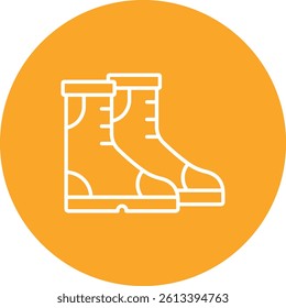 Autumn Boots vector icon. Can be used for printing, mobile and web applications.