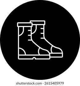 Autumn Boots vector icon. Can be used for printing, mobile and web applications.
