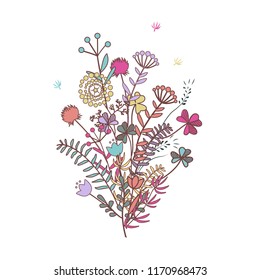 Autumn bouquet vector