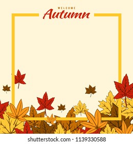 Autumn box leaf fallen