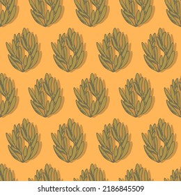 autumn branches with leaves seasonal vector seamless pattern